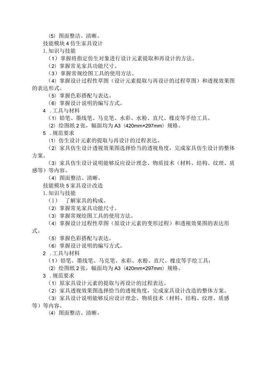 681家具设计与制造专业技能操作考试大纲.docx_第3页