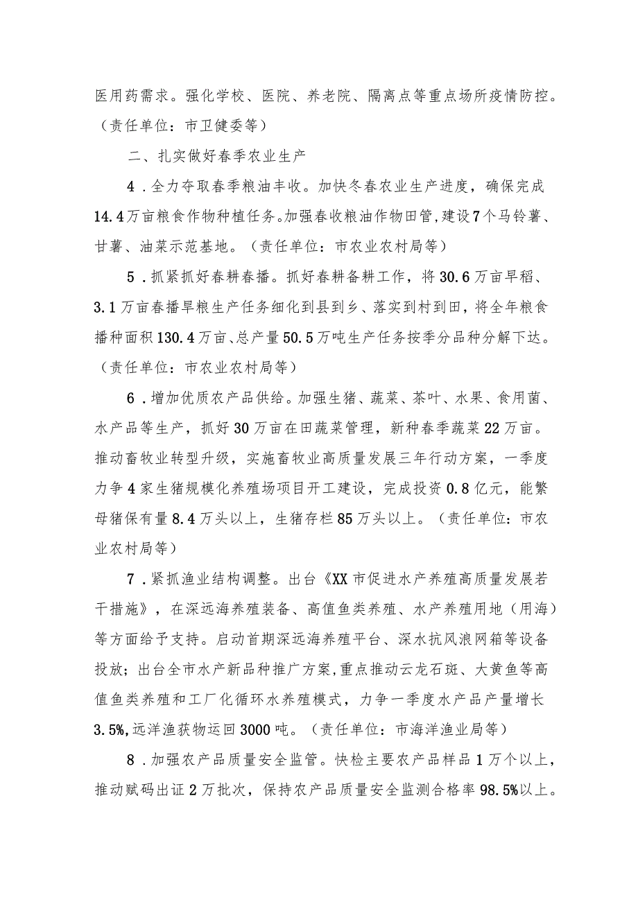 XX市2024年一季度经济“开门稳+开门红”工作方案（20240111）.docx_第2页