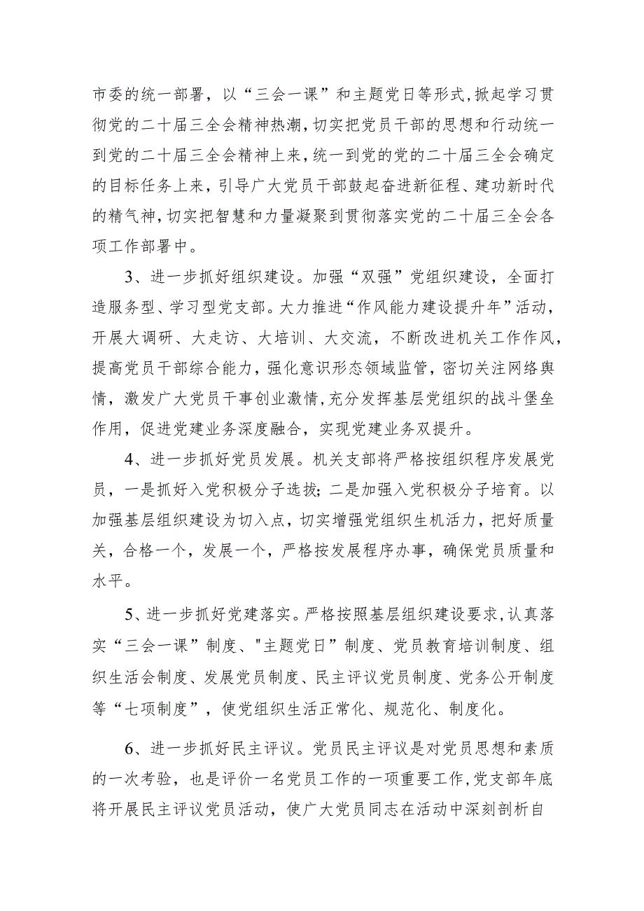 2024年党支部党建工作计划15篇（最新版）.docx_第3页
