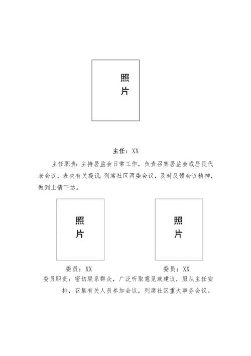 社区居民监督委员会组织机构.docx