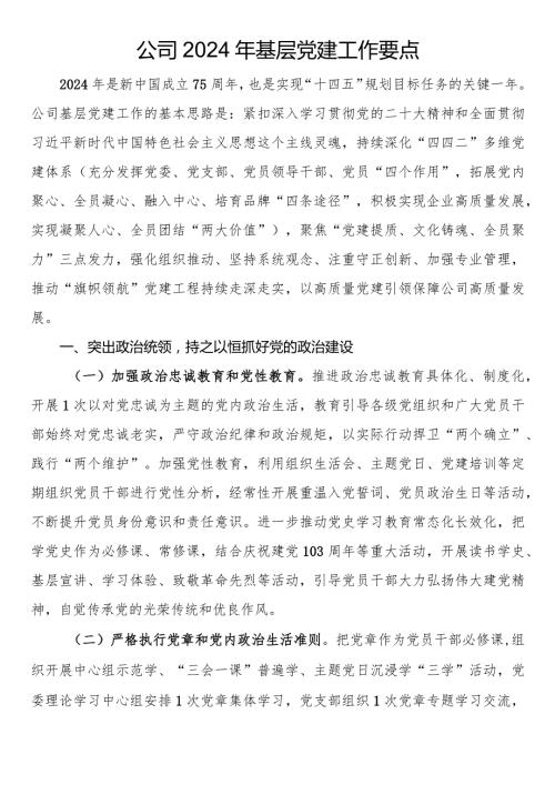 公司2024年基层党建工作要点(2).docx