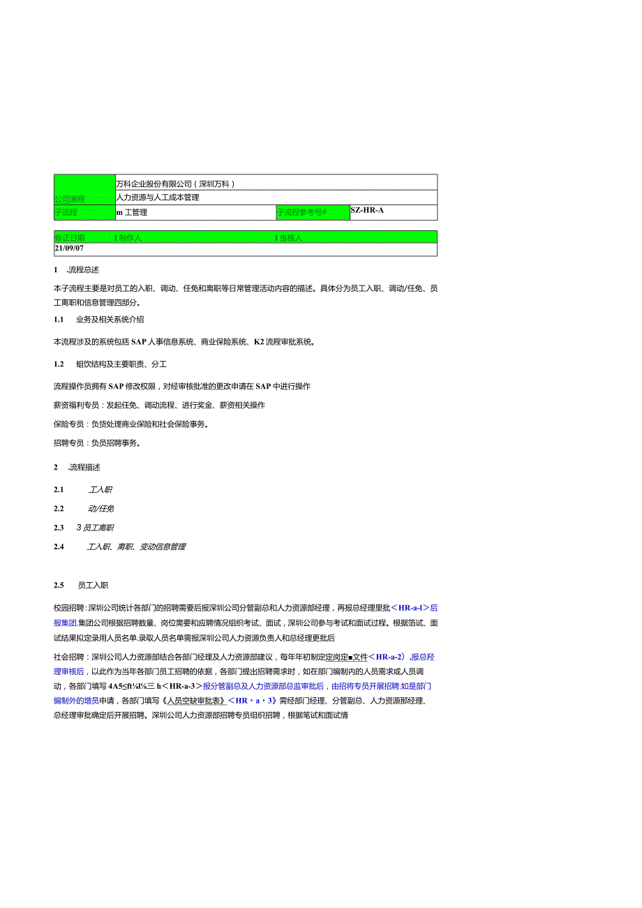 深圳万科2110员工管理（管原）.docx_第1页