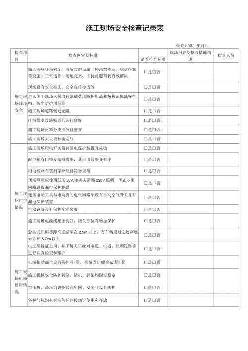 施工现场安全检查记录表.docx
