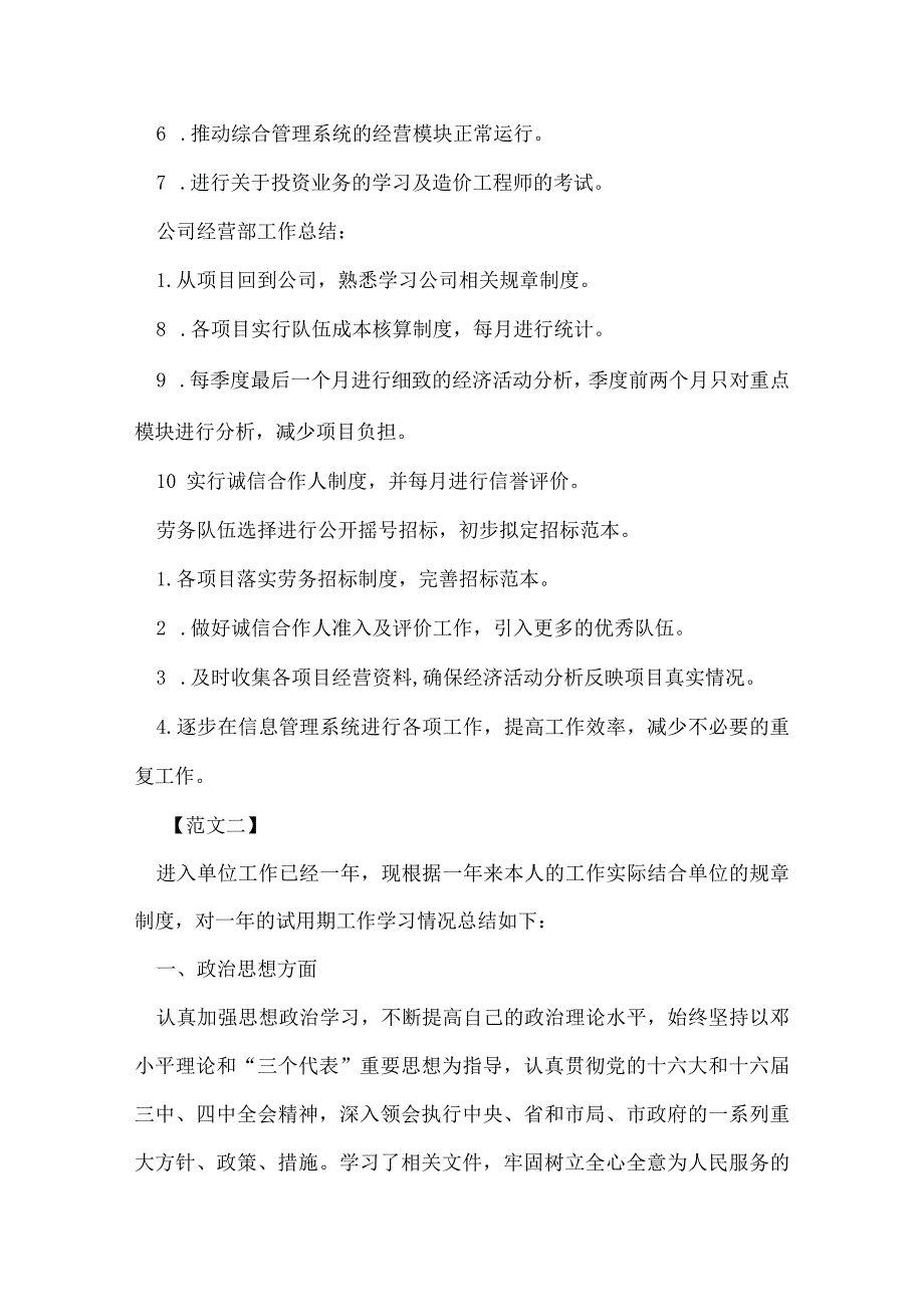 企业员工试用期转正工作总结.docx_第2页
