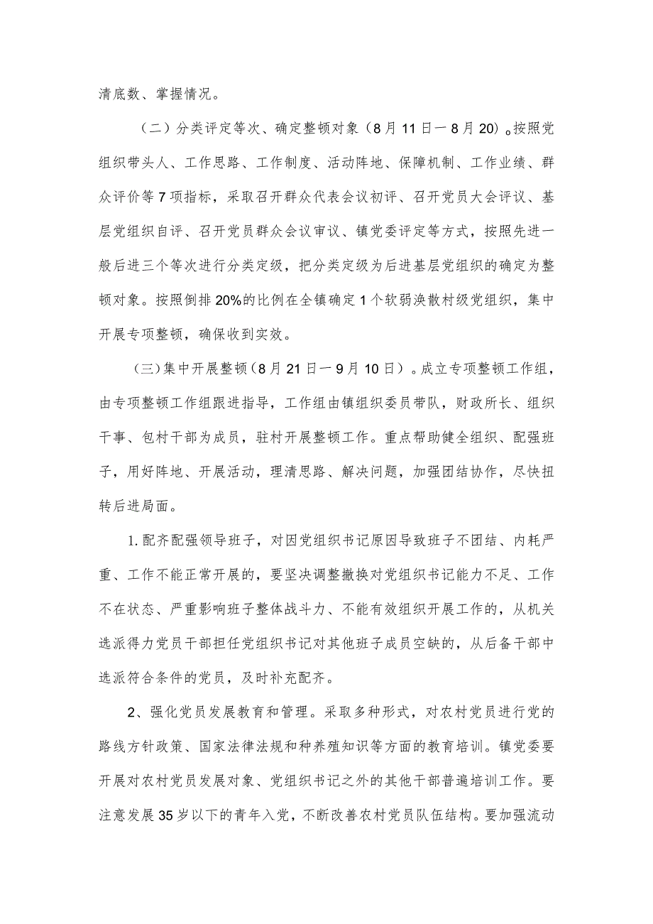 2024软弱涣散村党组织整顿工作方案2篇.docx_第2页