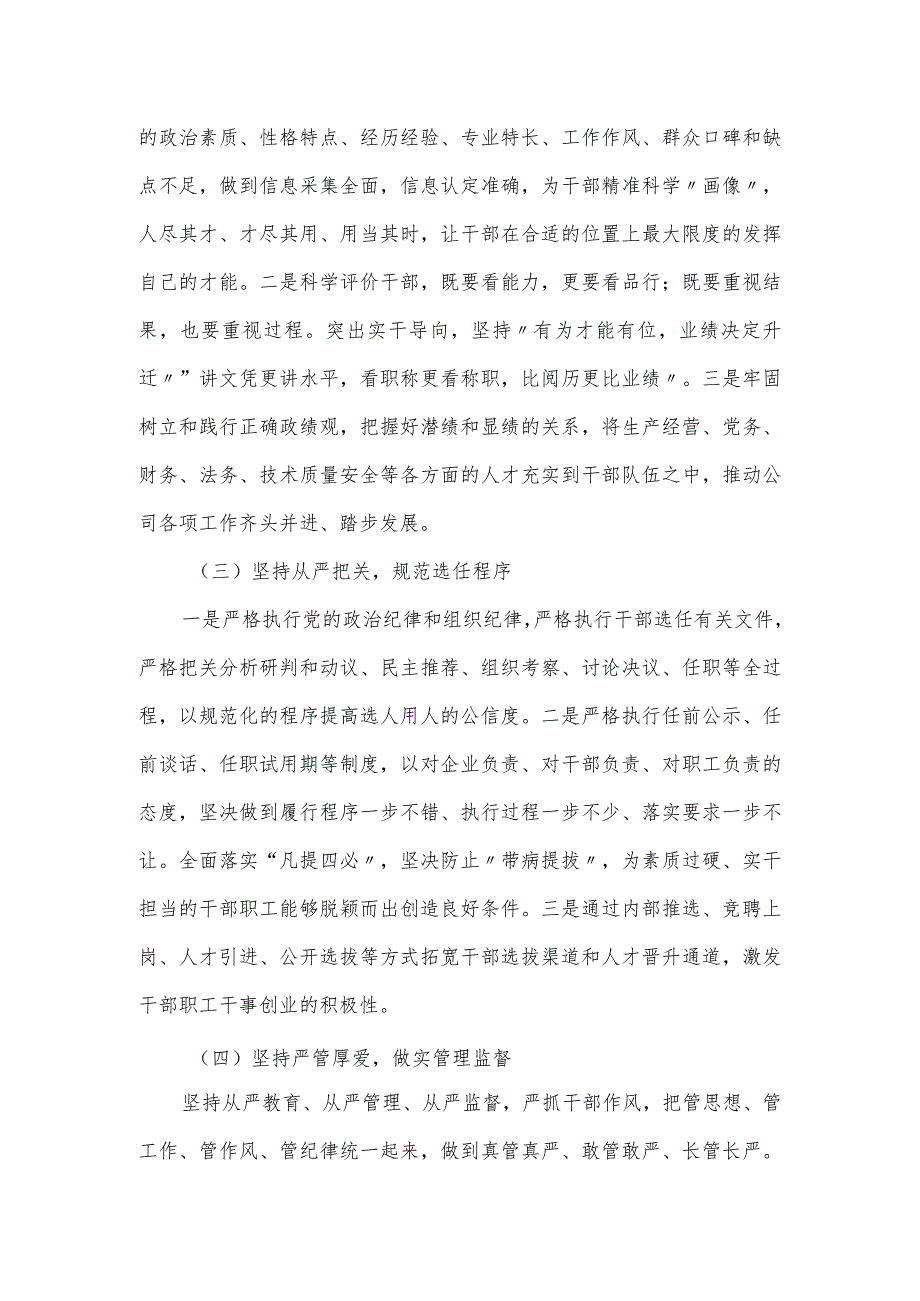 国企党委2024选人用人工作总结.docx_第2页
