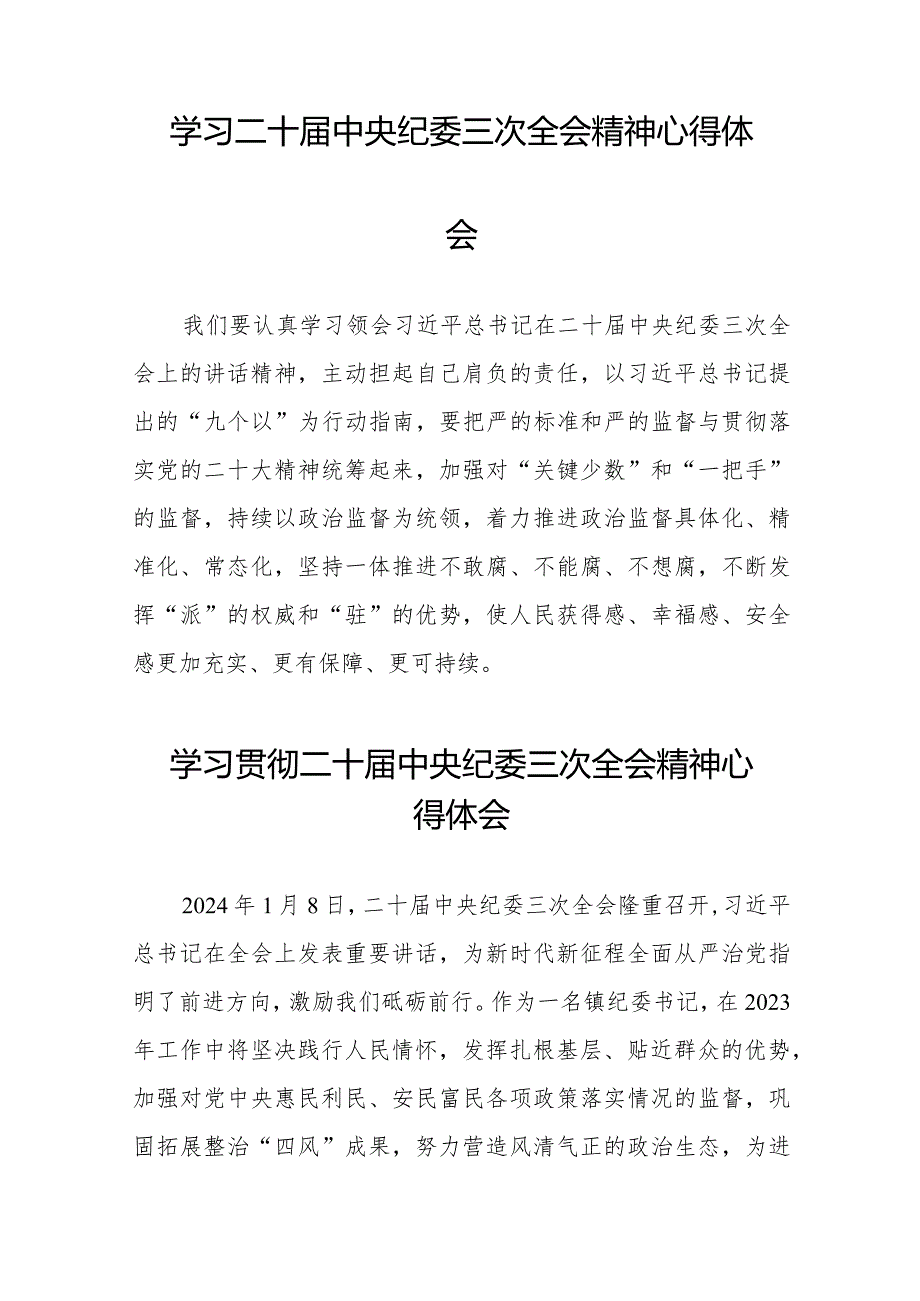 学习二十中央纪委三次全会精神心得体会交流发言(25篇).docx_第2页