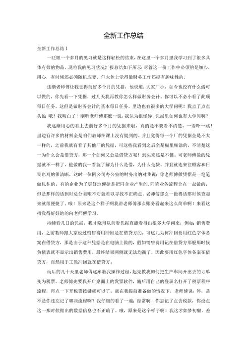 全新工作总结.docx