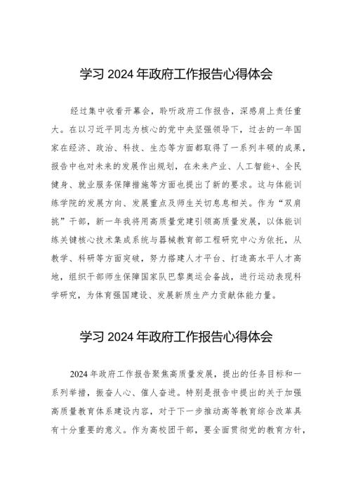 2024年读政府工作报告心得体会40篇.docx