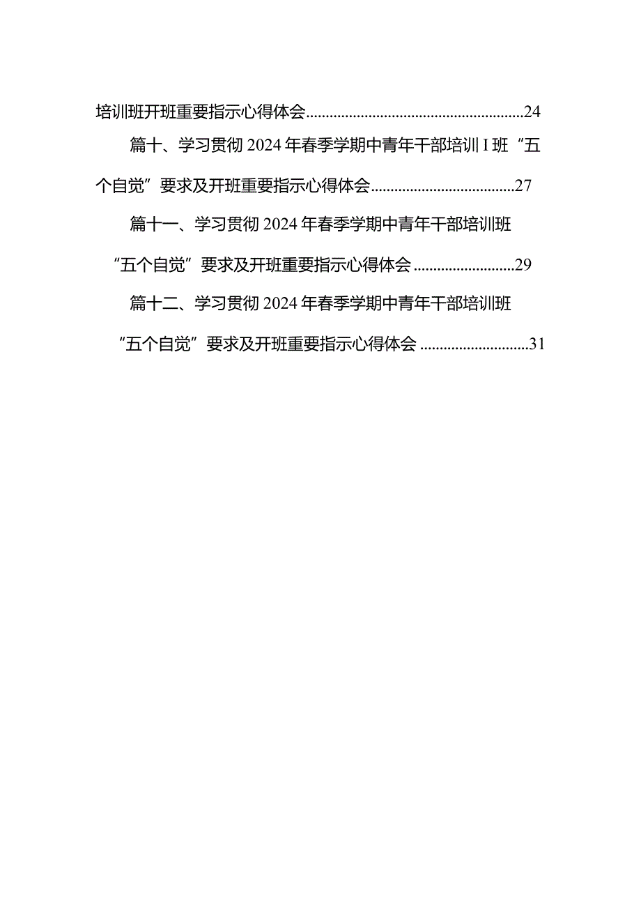 学习季中青年干部培训班重要讲话精神收获感悟研讨发言材料范文精选(12篇).docx_第2页