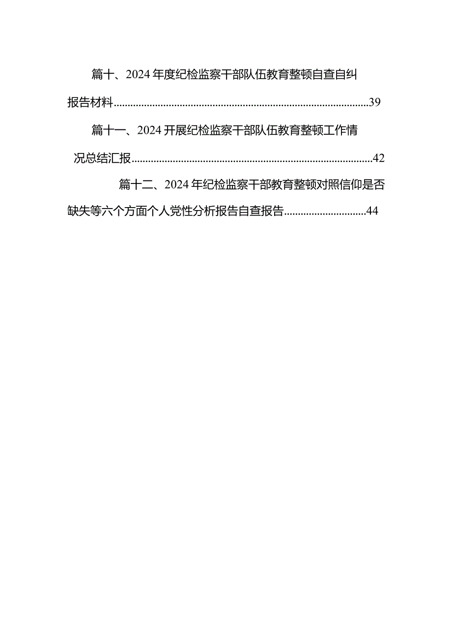 （12篇）某县纪检监察干部队伍教育整顿检视整治环节阶段性工作总结(最新精选).docx_第2页