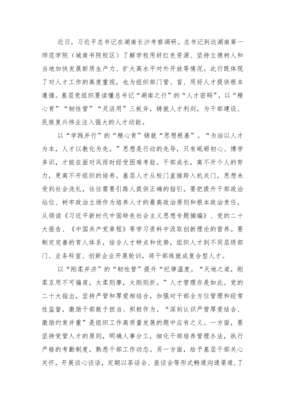 学习践行湖南考察调研重要讲话心得体会10篇（精选版）.docx_第2页