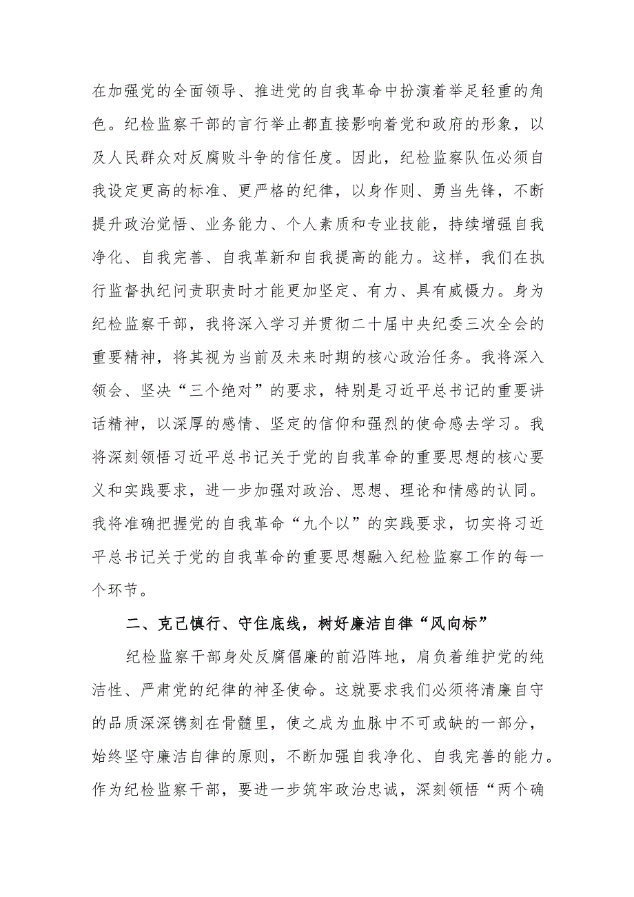 2024纪检监察干部学习新修订的《中国共产党巡视工作条例》研讨发言材料和书记在新纪检监察专题工作会议上的讲话.docx_第3页