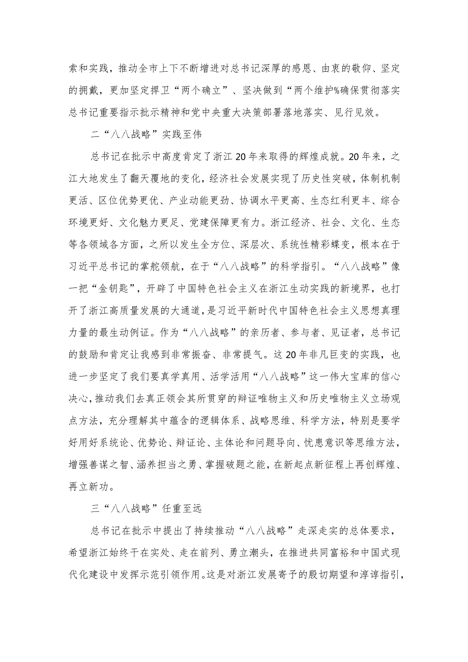 （13篇）2023年学习“八八战略”心得体会有感供参考.docx_第3页