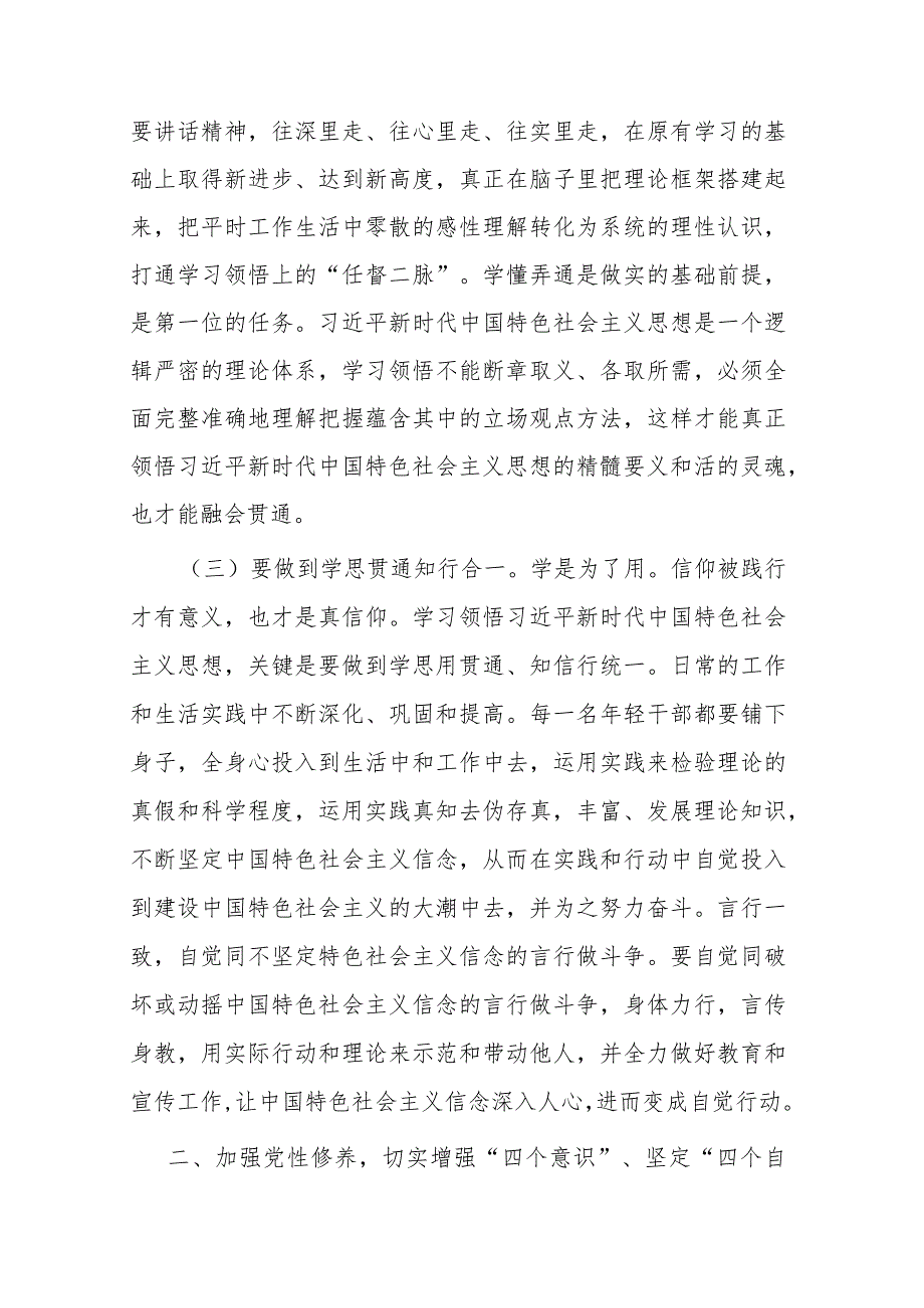 2篇党课讲稿：坚定中国特色社会主义理想信念做忠诚干净担当的青年干部.docx_第3页