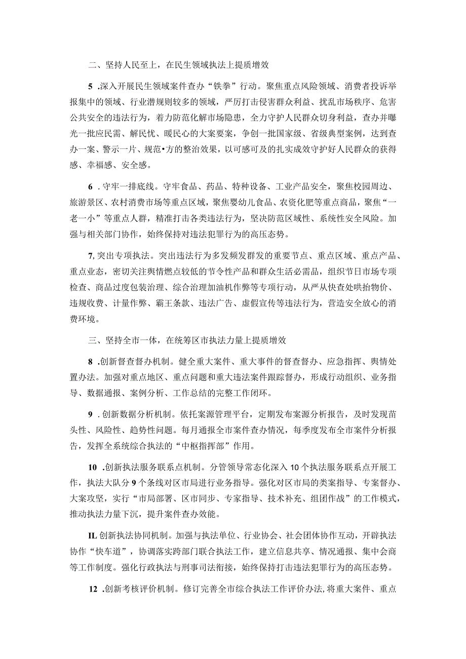 2024年市场监管综合行政执法支队工作要点(1).docx_第2页
