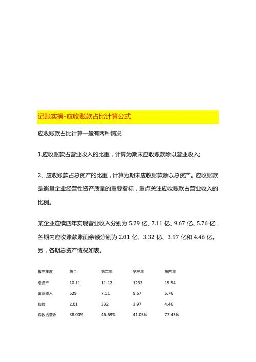 记账实操应收账款占比计算公式.docx