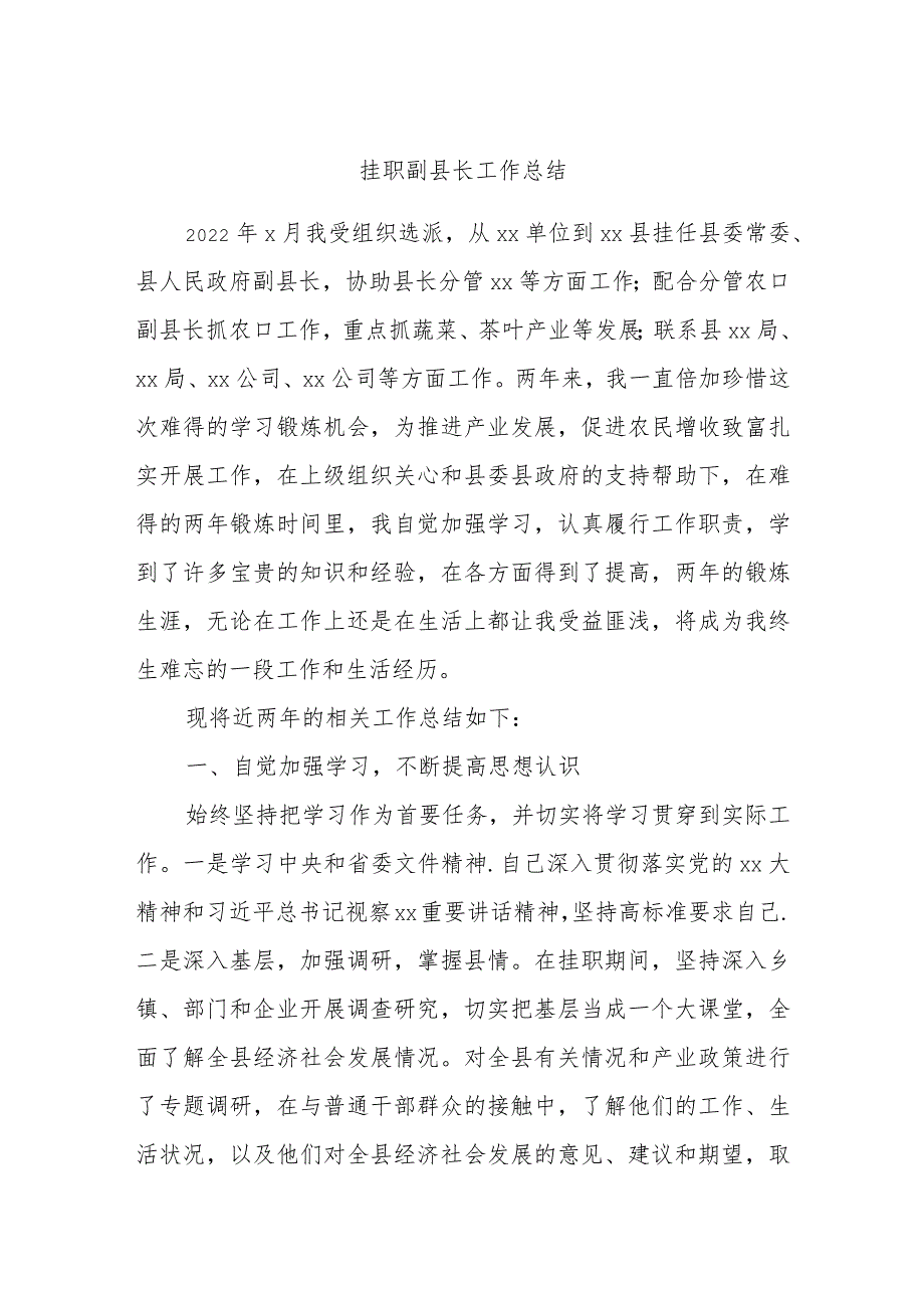 挂职副县长工作总结.docx_第1页