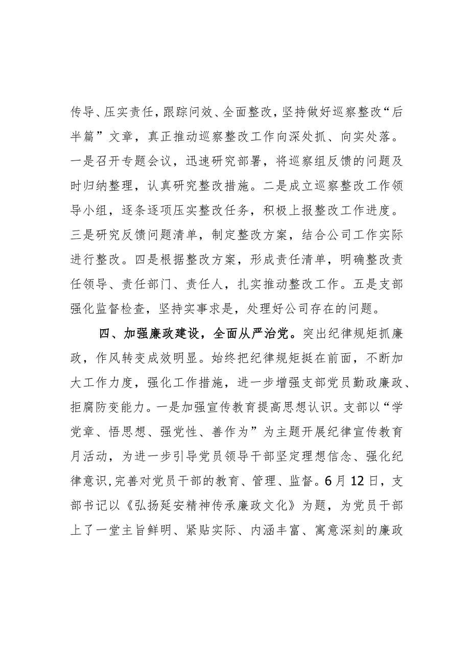 2023年公司支部党建工作总结(1).docx_第3页