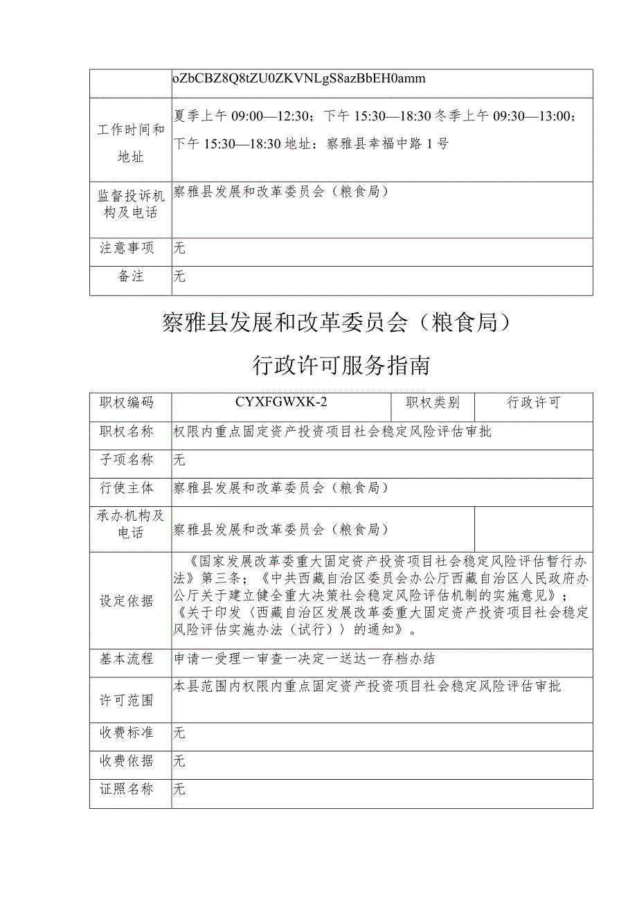 察雅县发展和改革委员会粮食局行政许可服务指南.docx_第2页