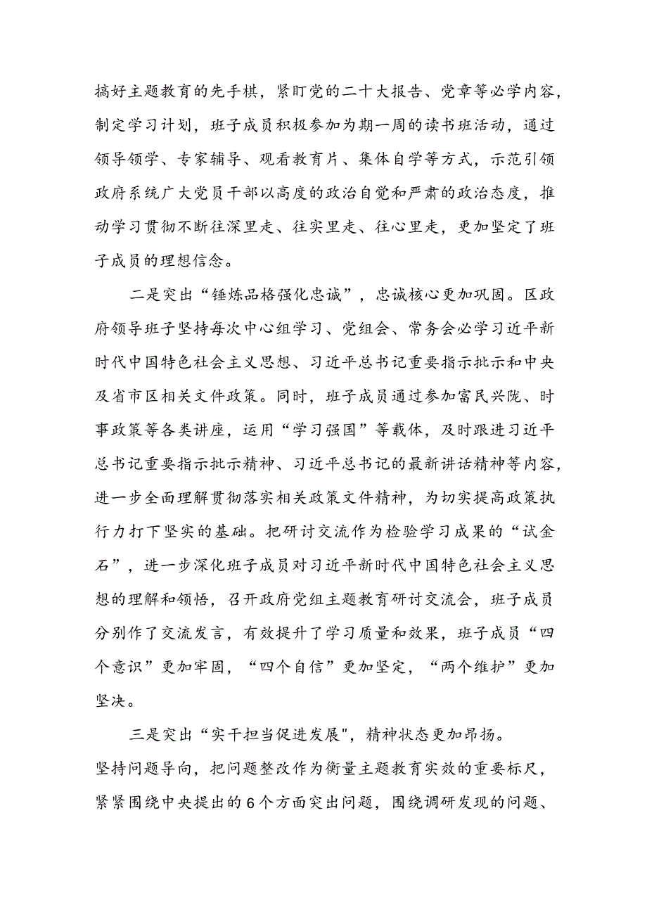 县政府党组主题教育自查评估报告.docx_第2页