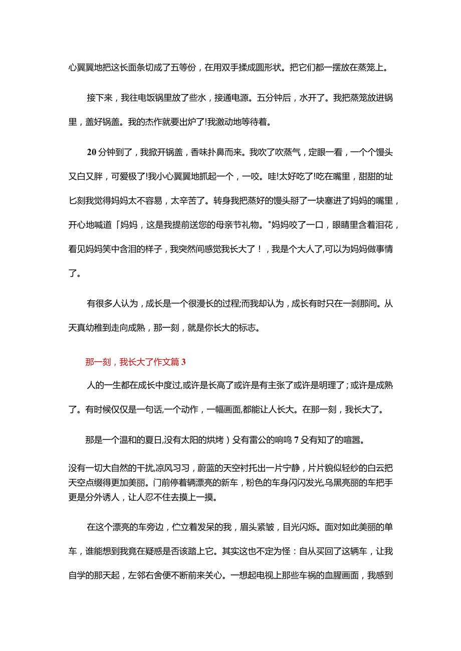 那一刻我长大了作文（69篇）.docx_第3页