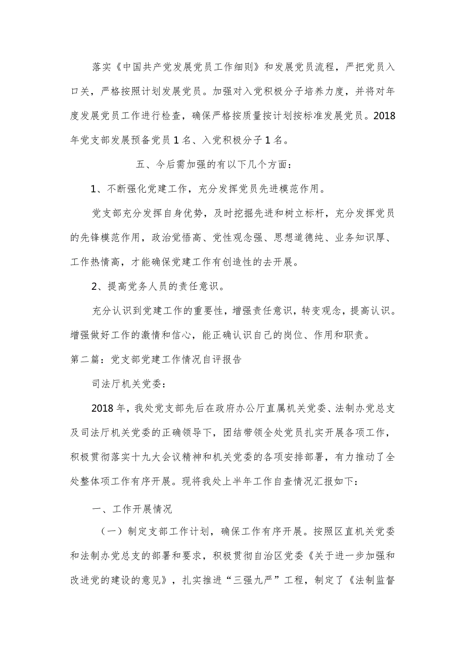 党支部党建工作情况自评报告范文三篇.docx_第3页