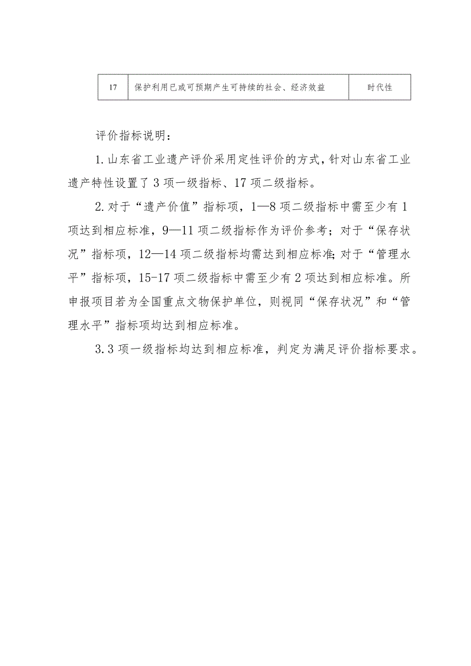 山东省工业遗产评价指标、申请书、核心物项增补备案表、工作报告.docx_第2页