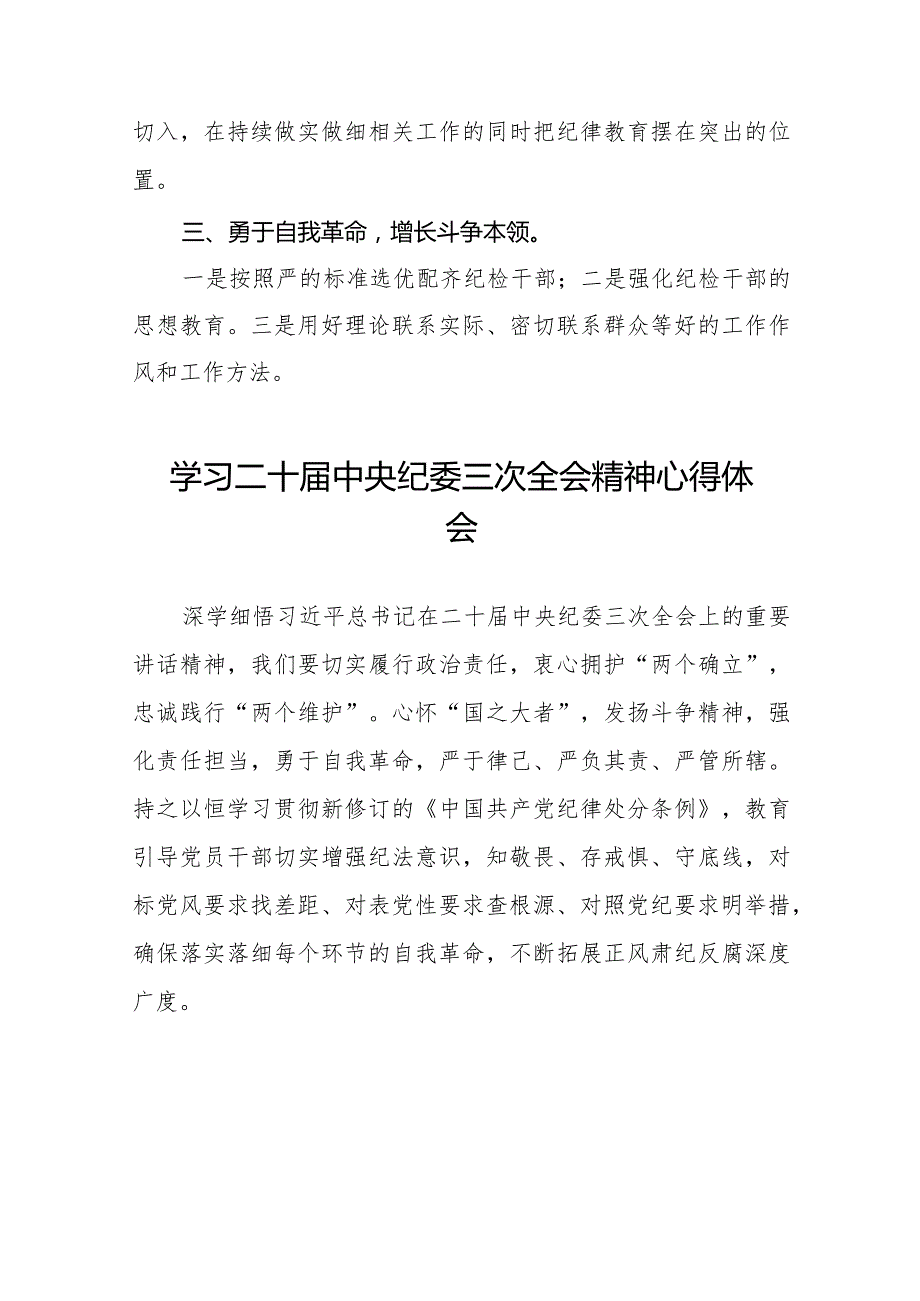 二十中央纪委三次全会精神学习感悟十九篇.docx_第2页