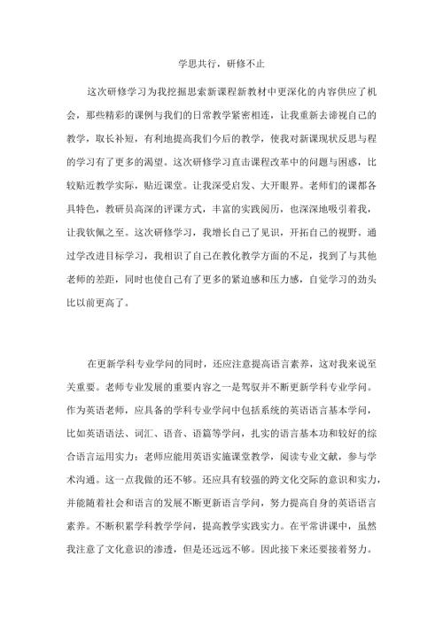 2024国培培训总结.docx