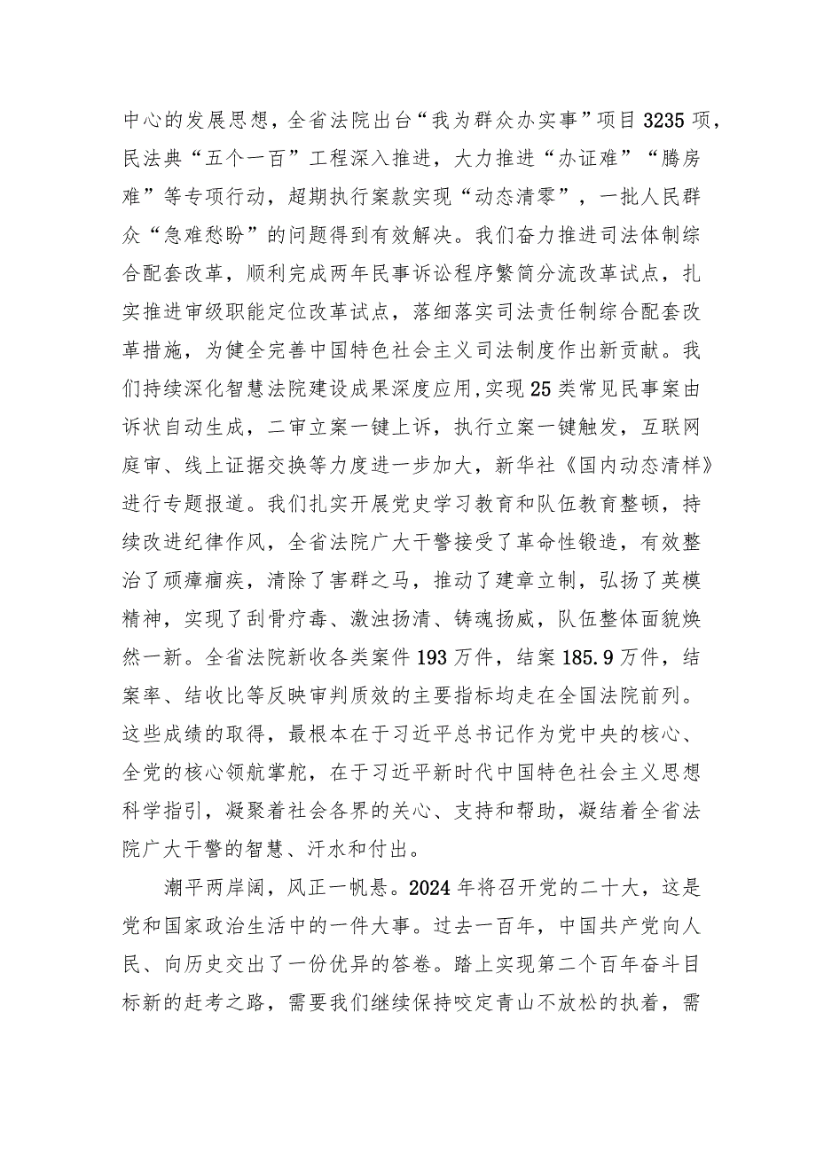 山东省高级人民法院2024年新贺词.docx_第2页