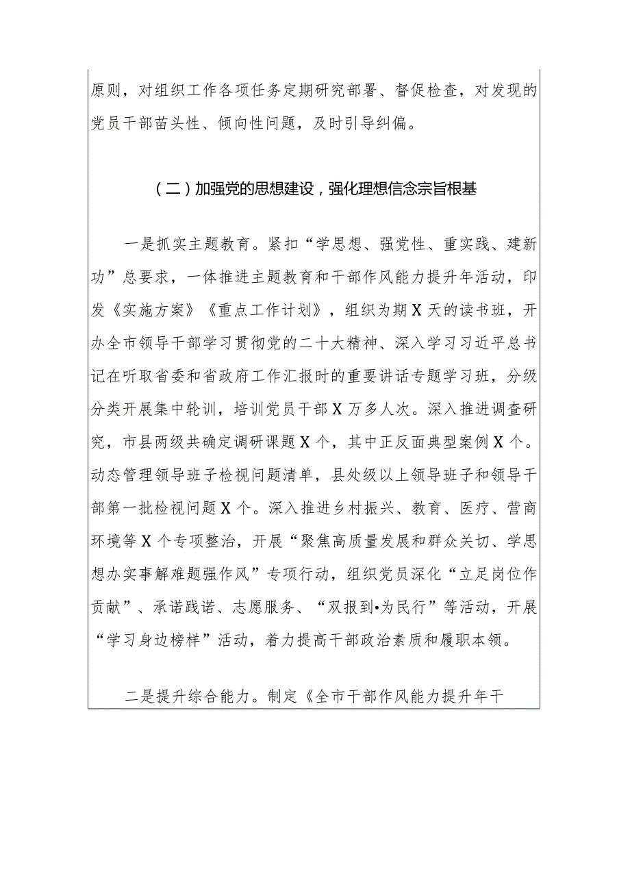 2024落实全面从严治党主体责任报告（最新版）.docx_第3页