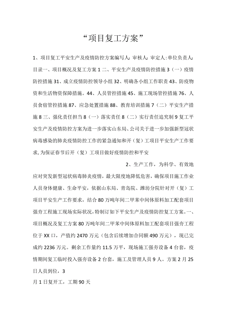 项目复工方案.docx_第1页