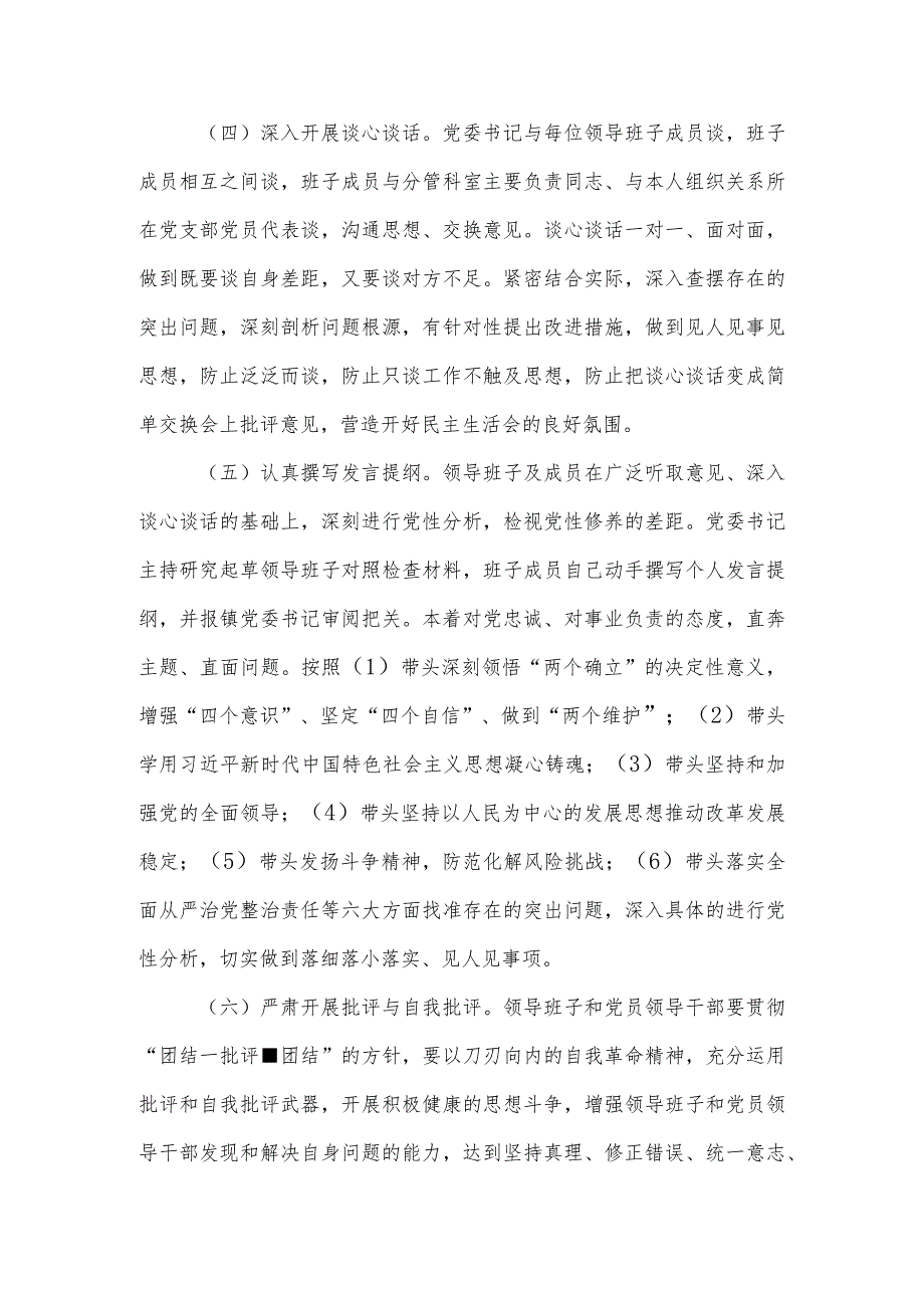 镇20222023党员领导干部民主生活会方案.docx_第3页