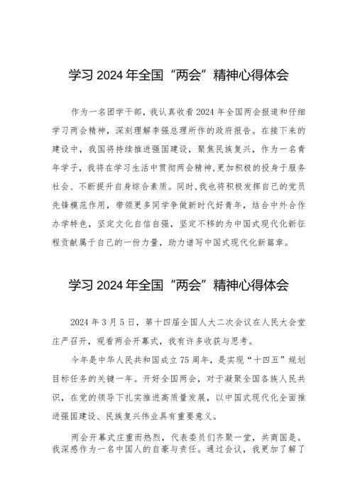 (36篇)学习贯彻2024年两会精神的心得体会.docx
