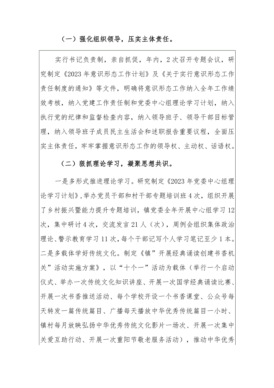 2023意识形态工作总结及2024年工作计划报告（最新版）.docx_第2页