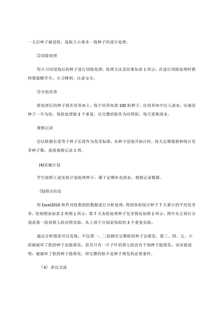 教育论文基于核心素养探究胚的完整性对绿豆种子萌发的影响.docx_第3页