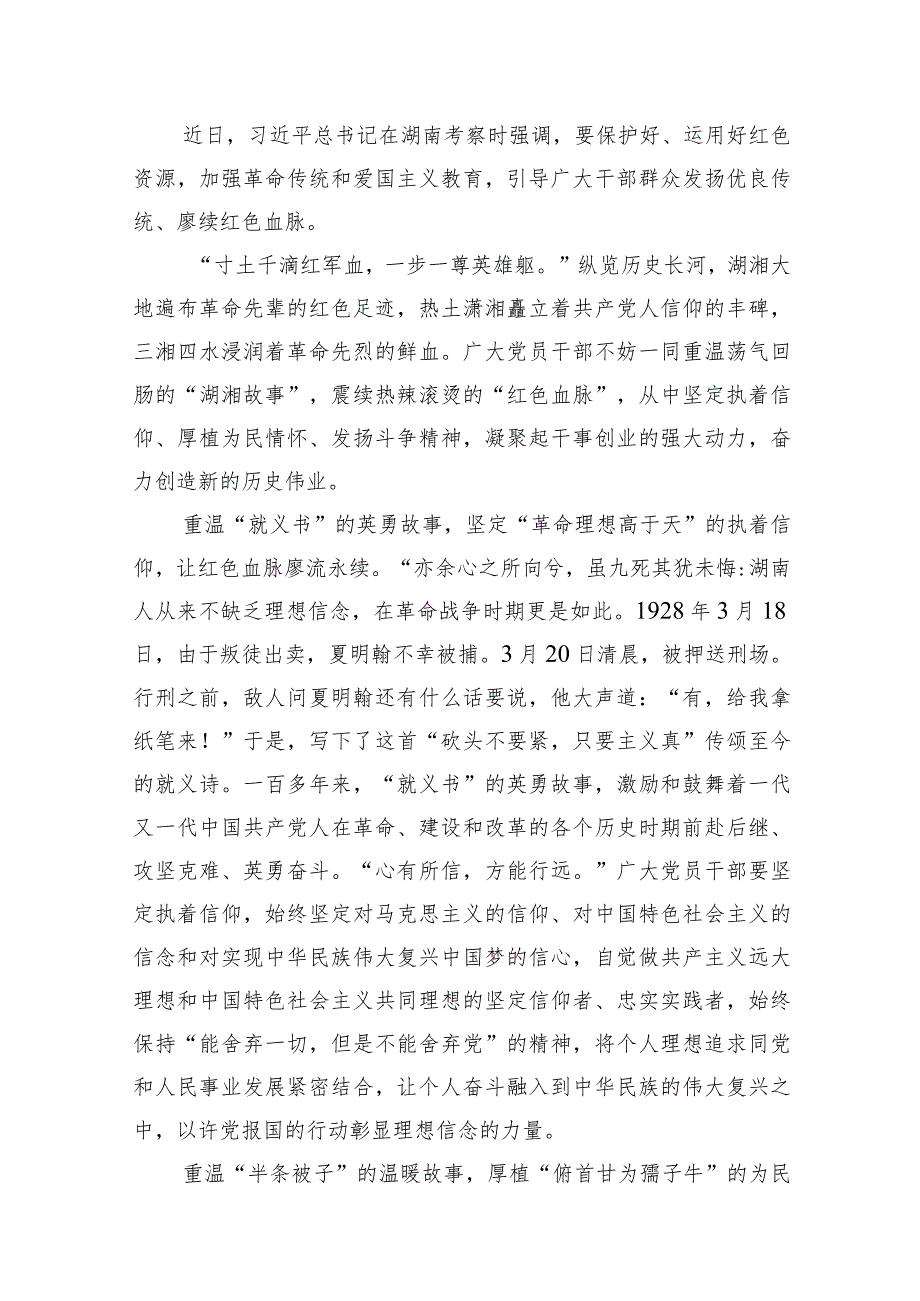 （8篇）学习湖南考察调研重要讲话精神心得体会集锦.docx_第2页