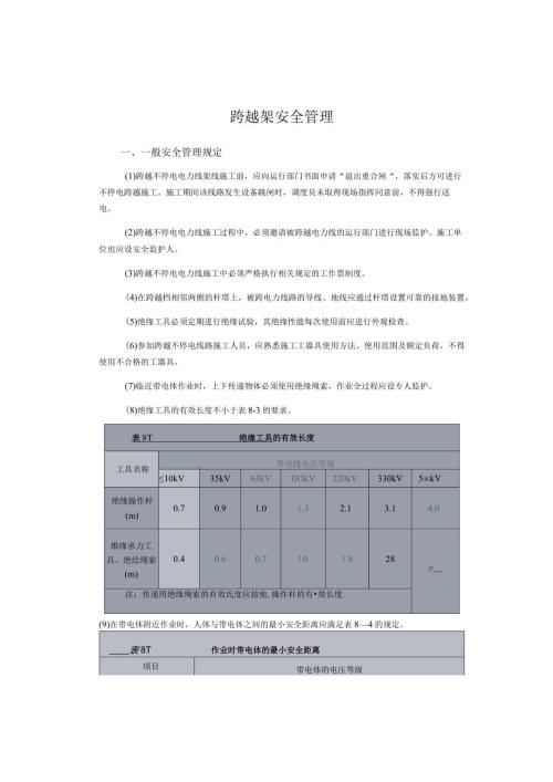 跨越架安全管理.docx