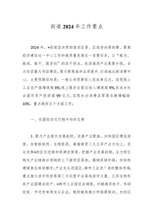 街道2024年工作要点.docx