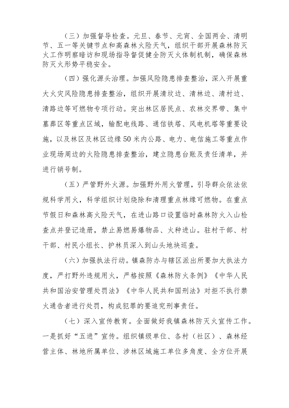 XX镇2024防火期森林防灭火工作方案.docx_第3页