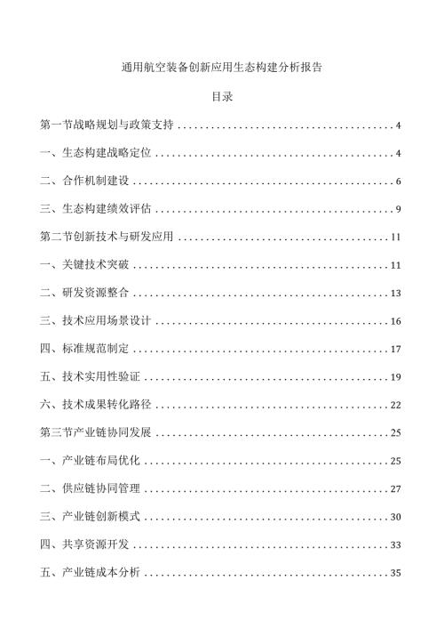 通用航空装备创新应用生态构建分析报告.docx