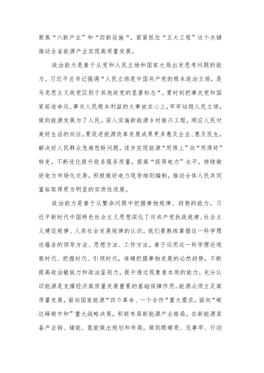 专题党课讲稿提升“三个能力”坚决扛起能源高质量发展重任.docx_第2页