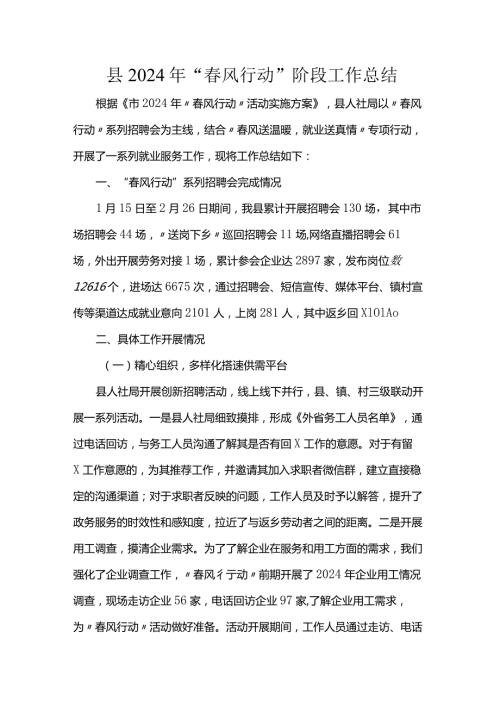 县2024年“风行动”阶段工作总结(1).docx