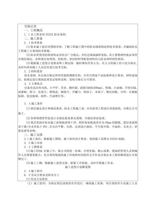 热熔防水卷材施工技术交底（顶板）.docx