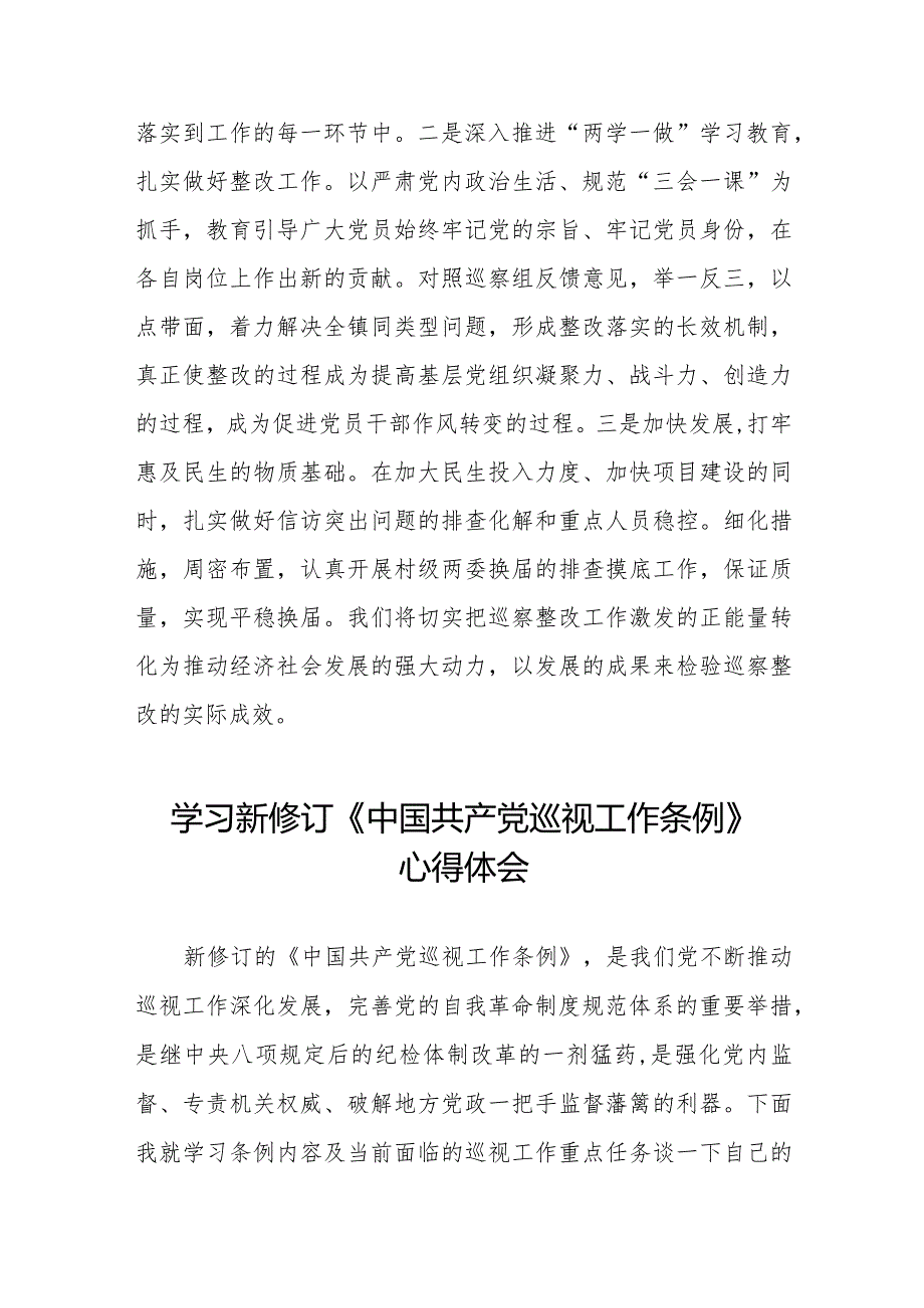 学习贯彻新修订《中国共产党巡视工作条例》的心得体会五篇.docx_第3页