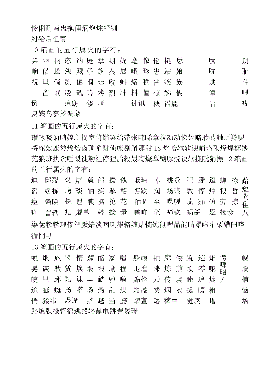 五行为火的字所有五行属火的汉字列表.docx_第2页