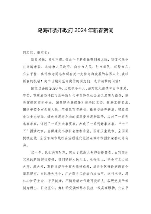 乌海市委市政府2024年新贺词.docx