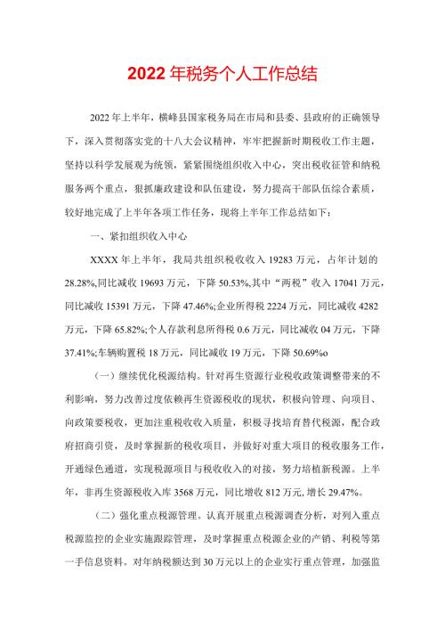 2022年税务个人工作总结.docx