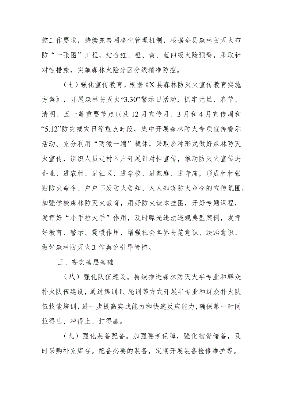 X镇2024森林防灭火工作要点.docx_第3页